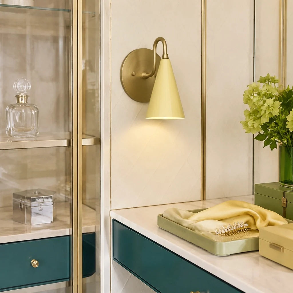 modern-tapered-cone-shade-vanity-sconce