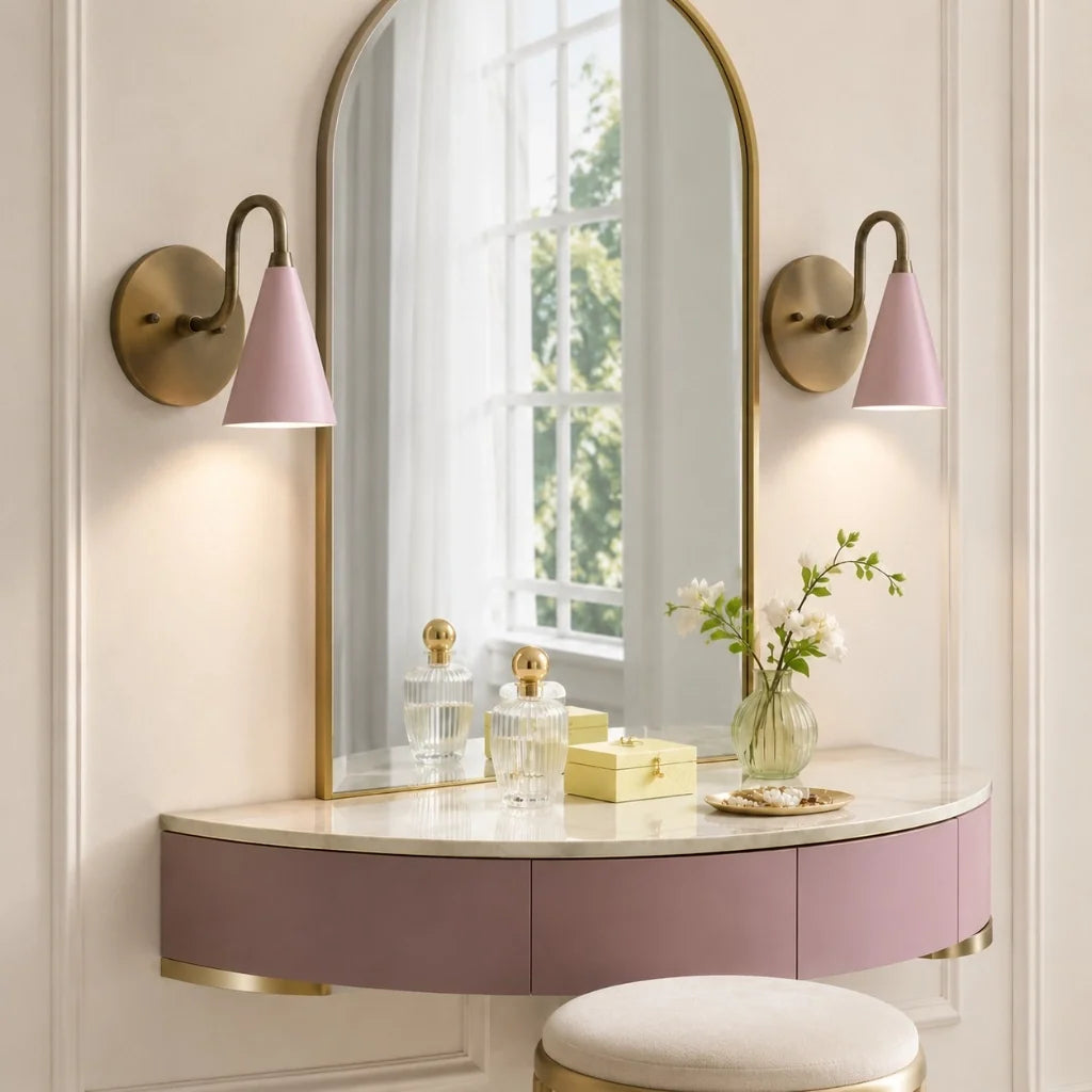 modern-tapered-cone-shade-vanity-sconce