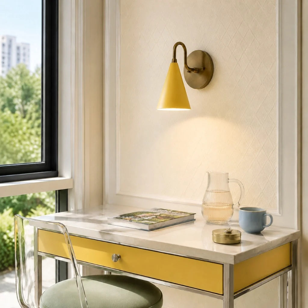 modern-tapered-cone-shade-vanity-sconce