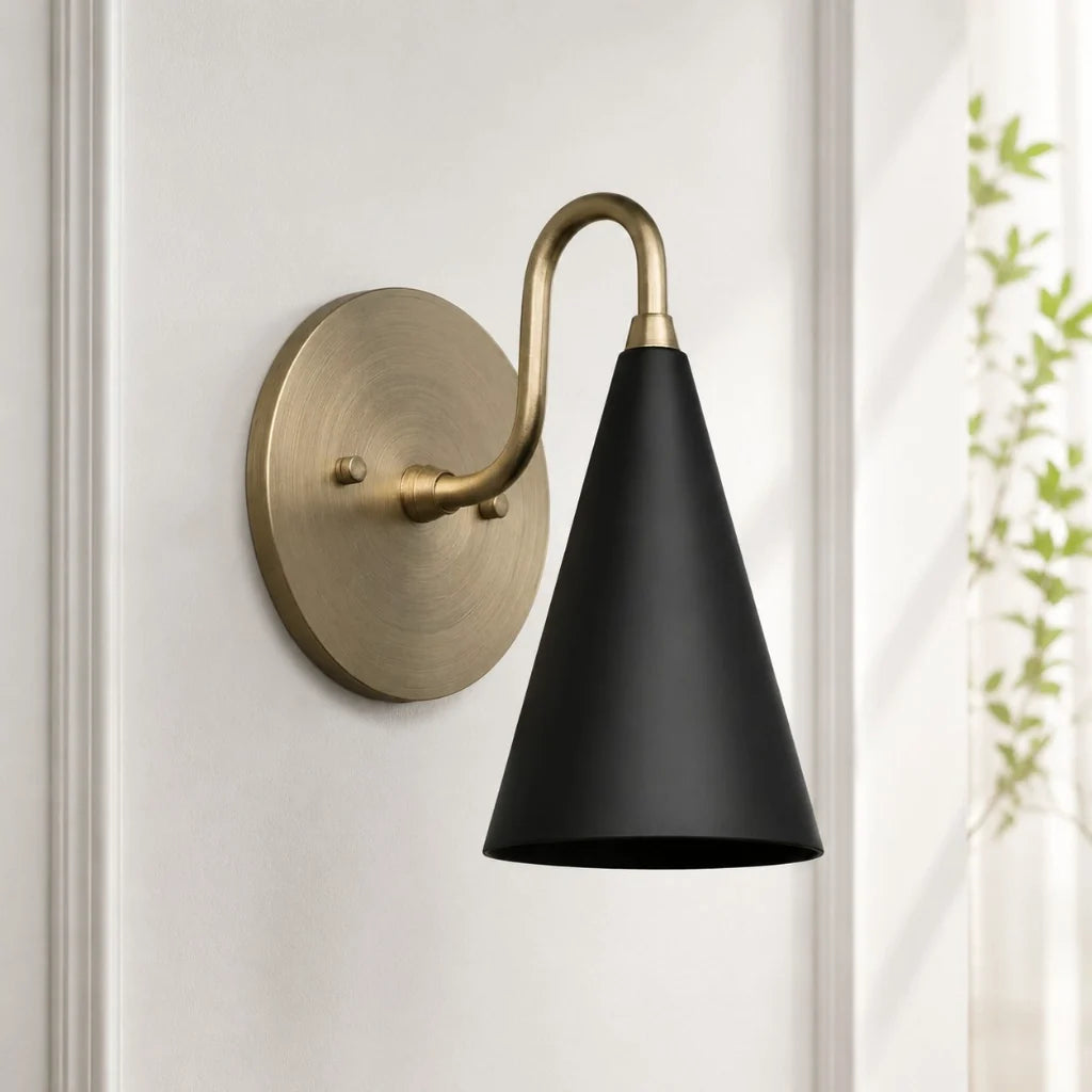 modern-tapered-cone-shade-vanity-sconce