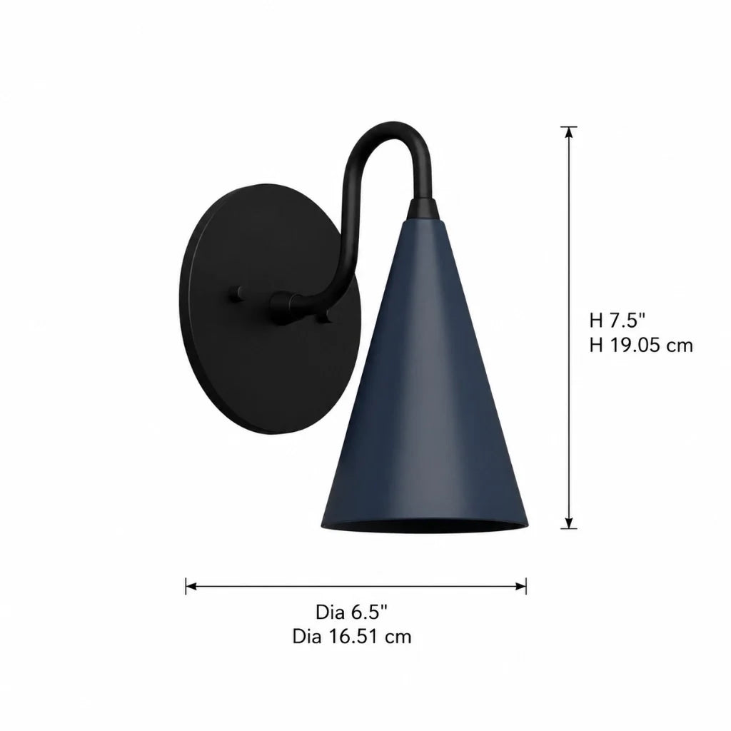 modern-tapered-cone-shade-vanity-sconce