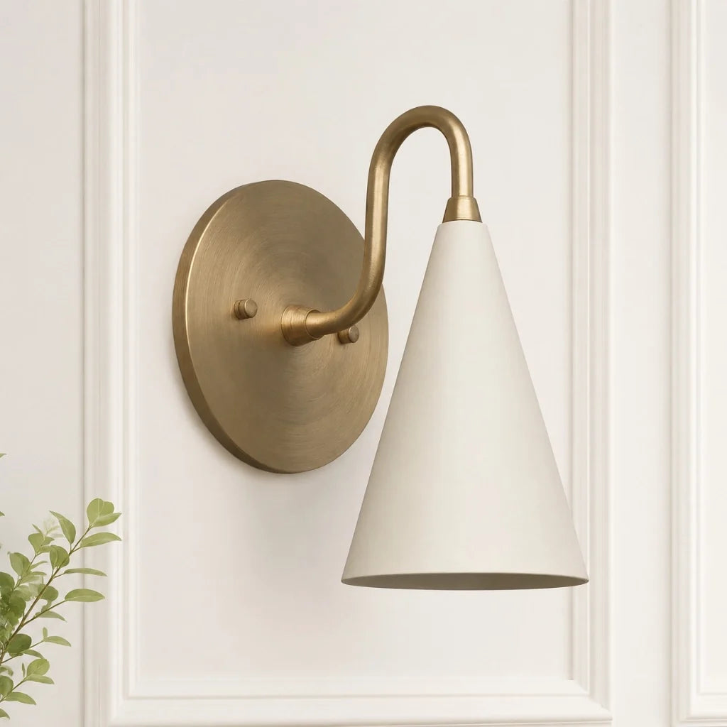 modern-tapered-cone-shade-vanity-sconce