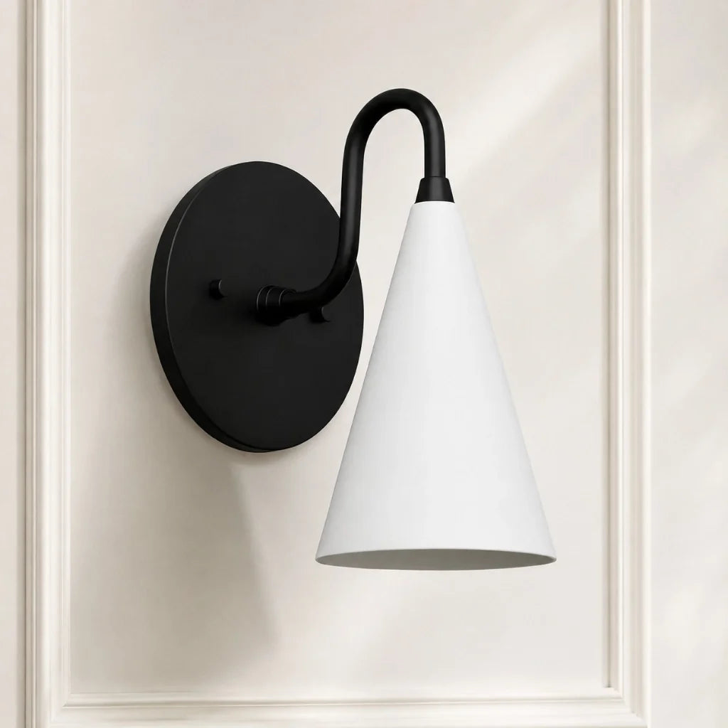 modern-tapered-cone-shade-vanity-sconce