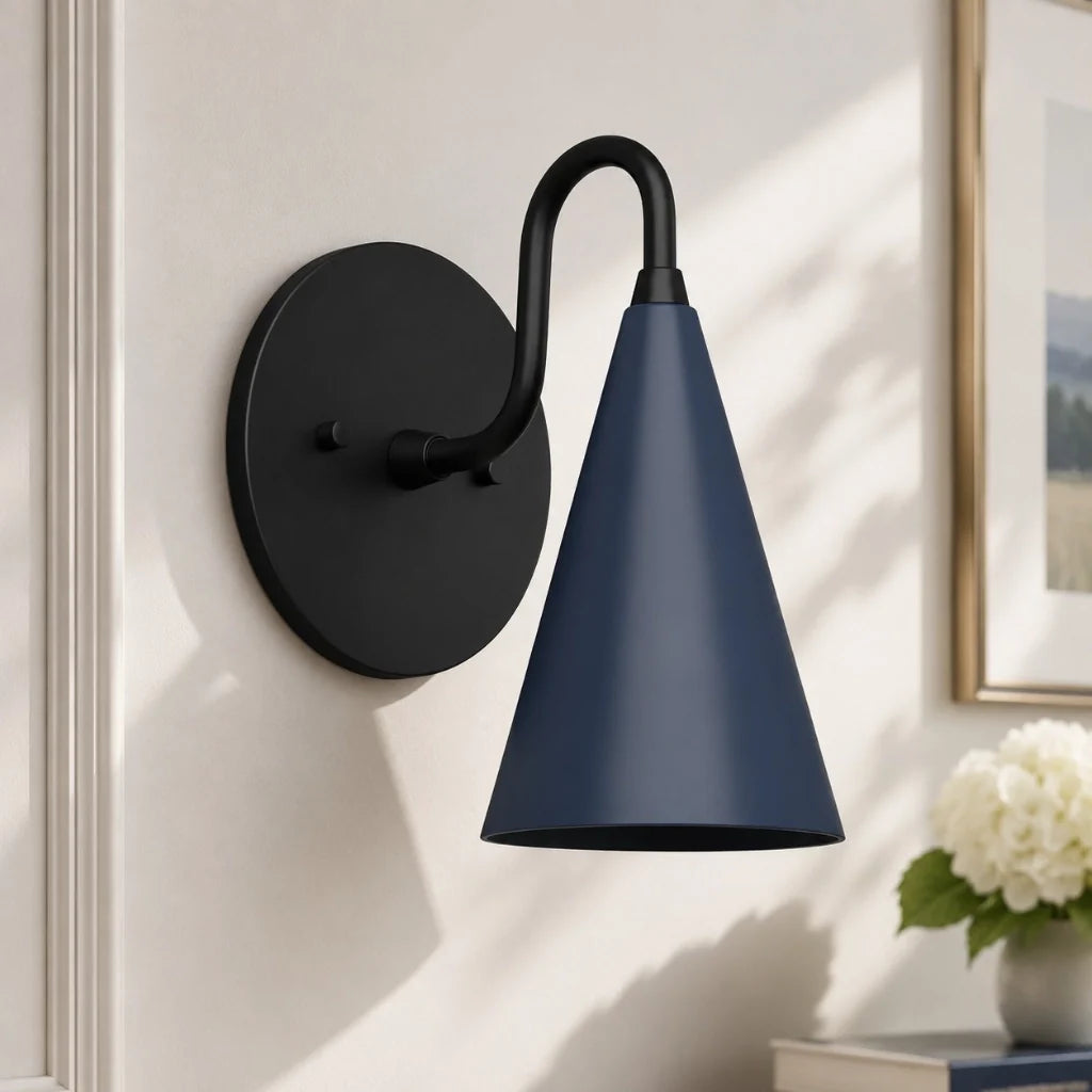 modern-tapered-cone-shade-vanity-sconce