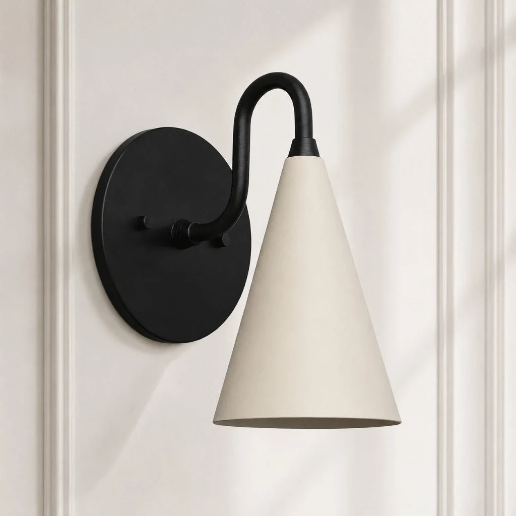 modern-tapered-cone-shade-vanity-sconce
