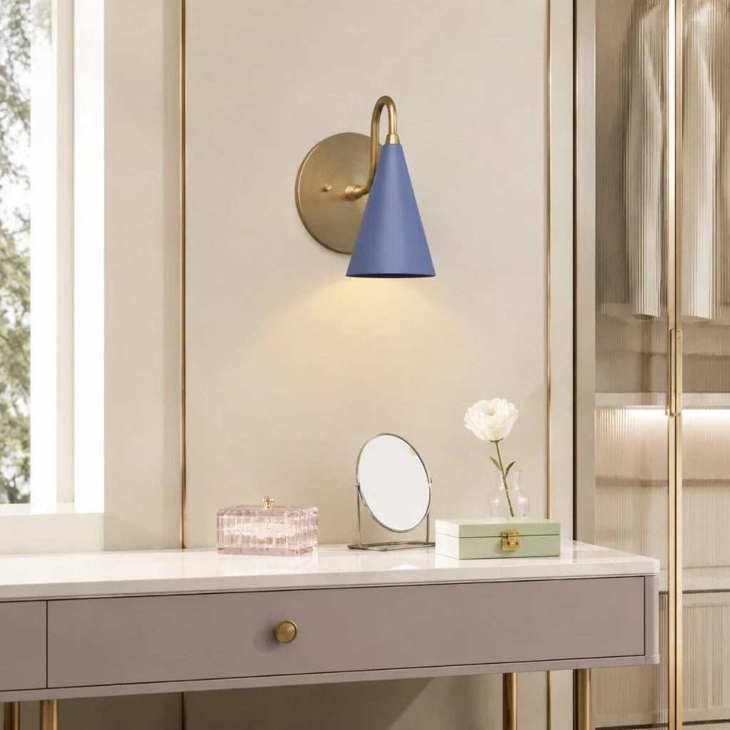 modern-tapered-cone-shade-vanity-sconce