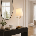farmhouse-antique-brass-botanical-forged-iron-linen-table-lamp