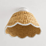 bohemian-style-scallop-rattan-flush-mount-ceiling-light