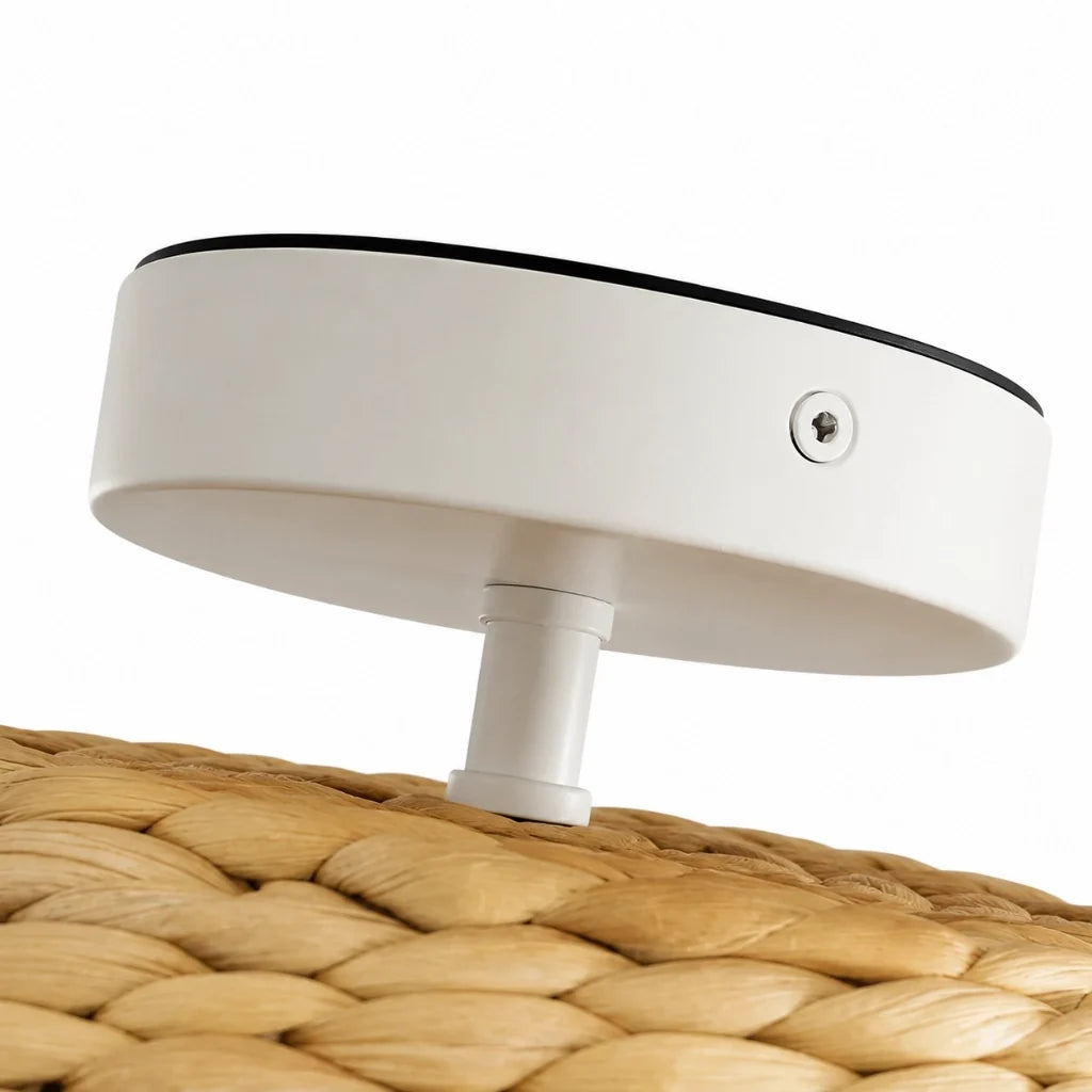 bohemian-style-scallop-rattan-flush-mount-ceiling-light