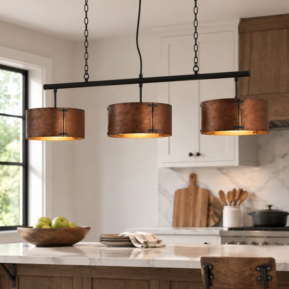 tobin-vintage-industrial-bronze-drum-shade-chandelier