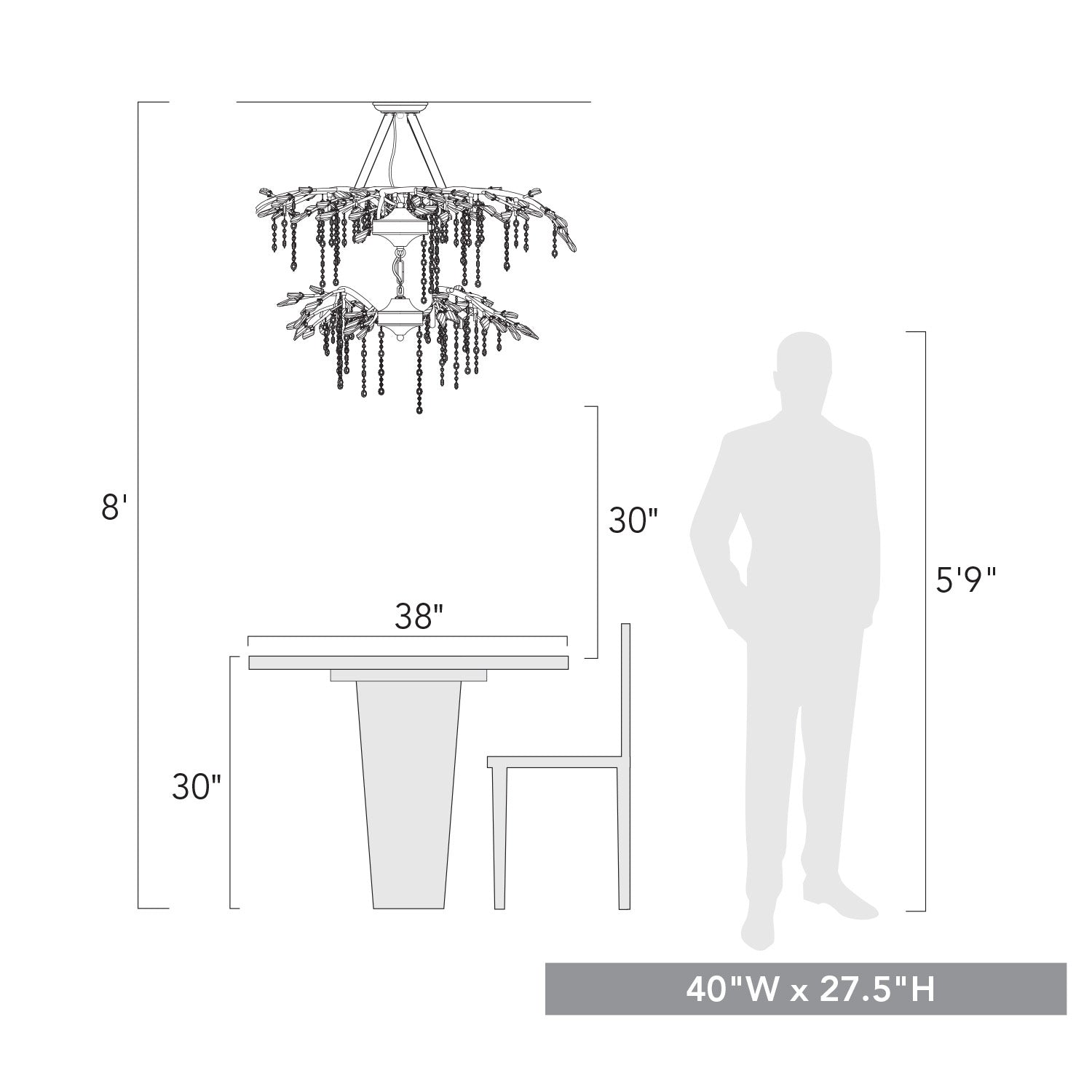 Autumn Twi Chandelier