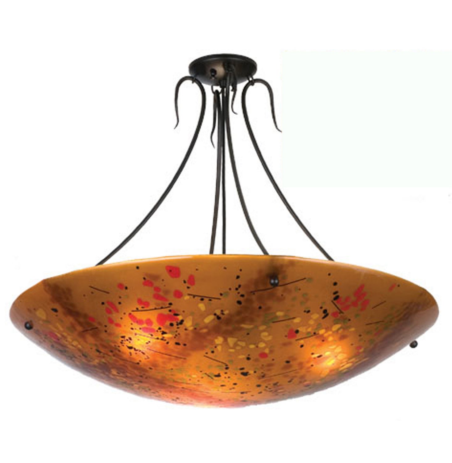 Three Light Semi-Flushmount