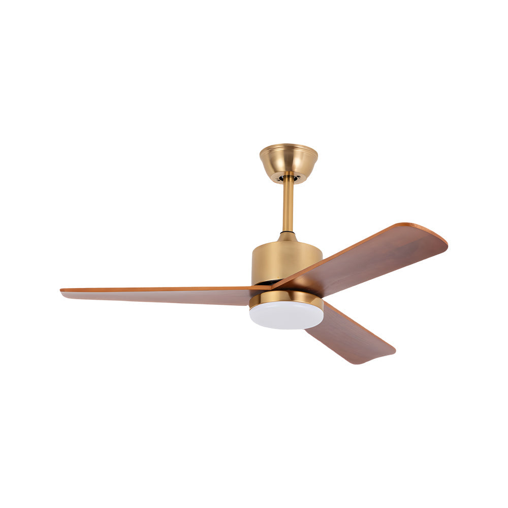 42'/52' LED 3-Blades Wood Ceiling Fan Light with Remote