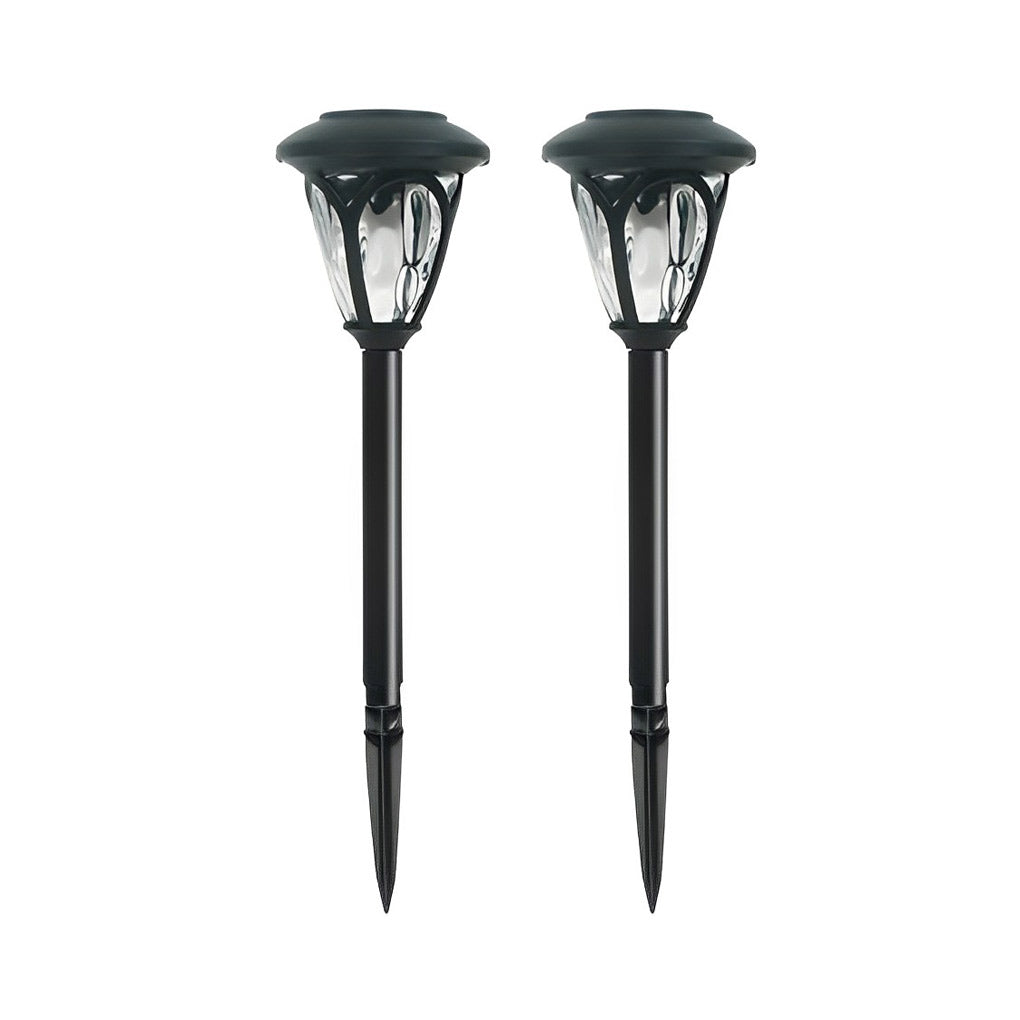 2Pcs Waterproof Solar Lawn Lamp Ha083001