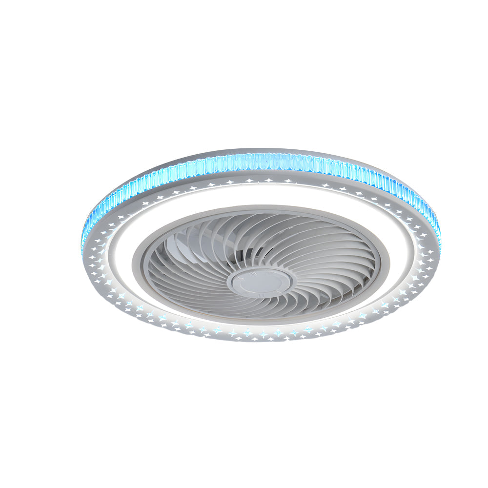19.7' Bladeless Ceiling Fan with LED Light and Remote