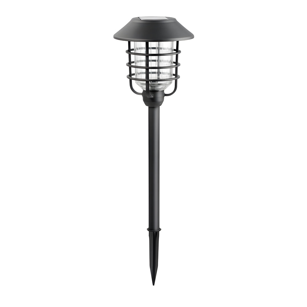 22 8 In Black Mini Torch Solar Pathway Lights Outdoor Lawn Led Lights