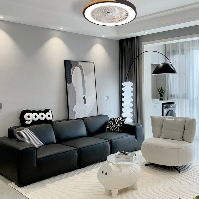 Contemporary Wooden Ceiling Fans With Led Lights