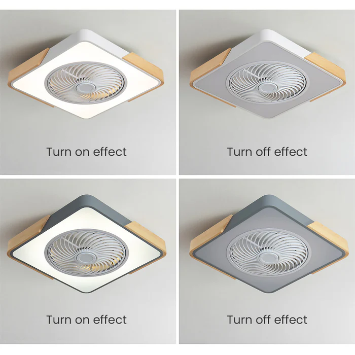 Contemporary Wooden Ceiling Fans With Led Lights