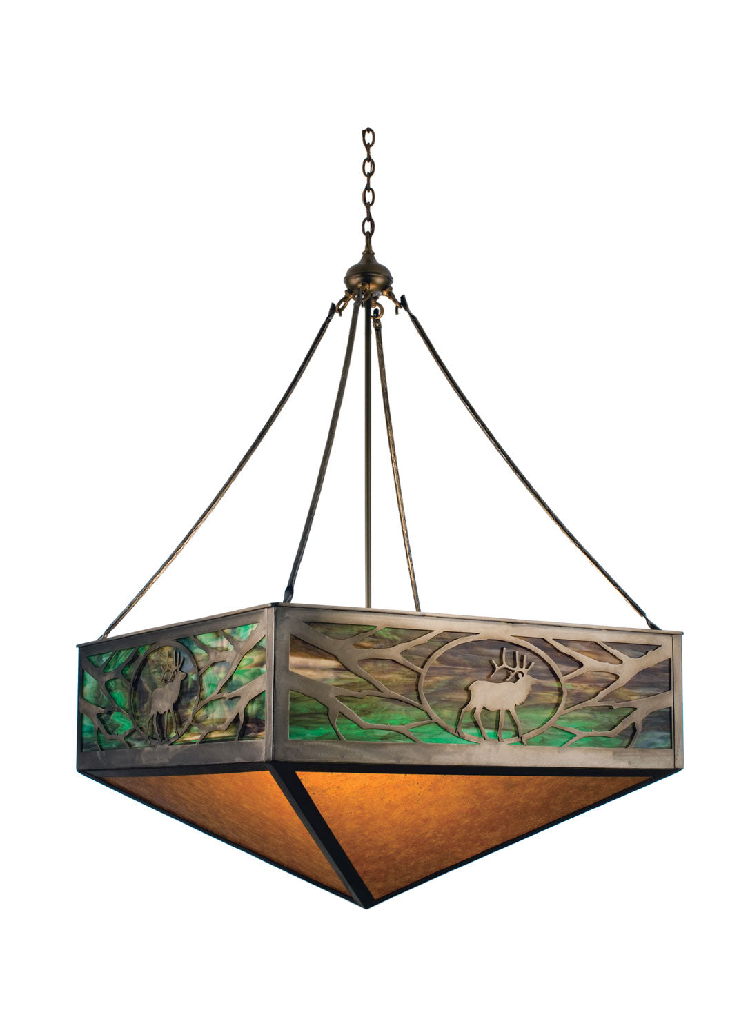 Six Light Inverted Pendant