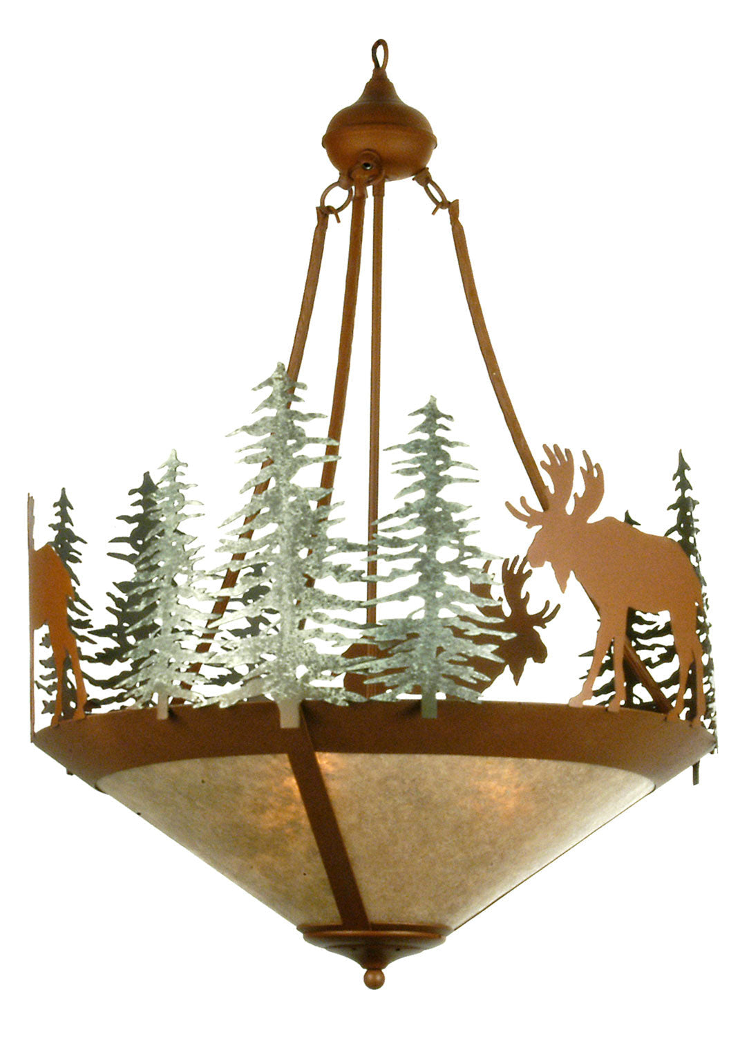 Three Light Inverted Pendant
