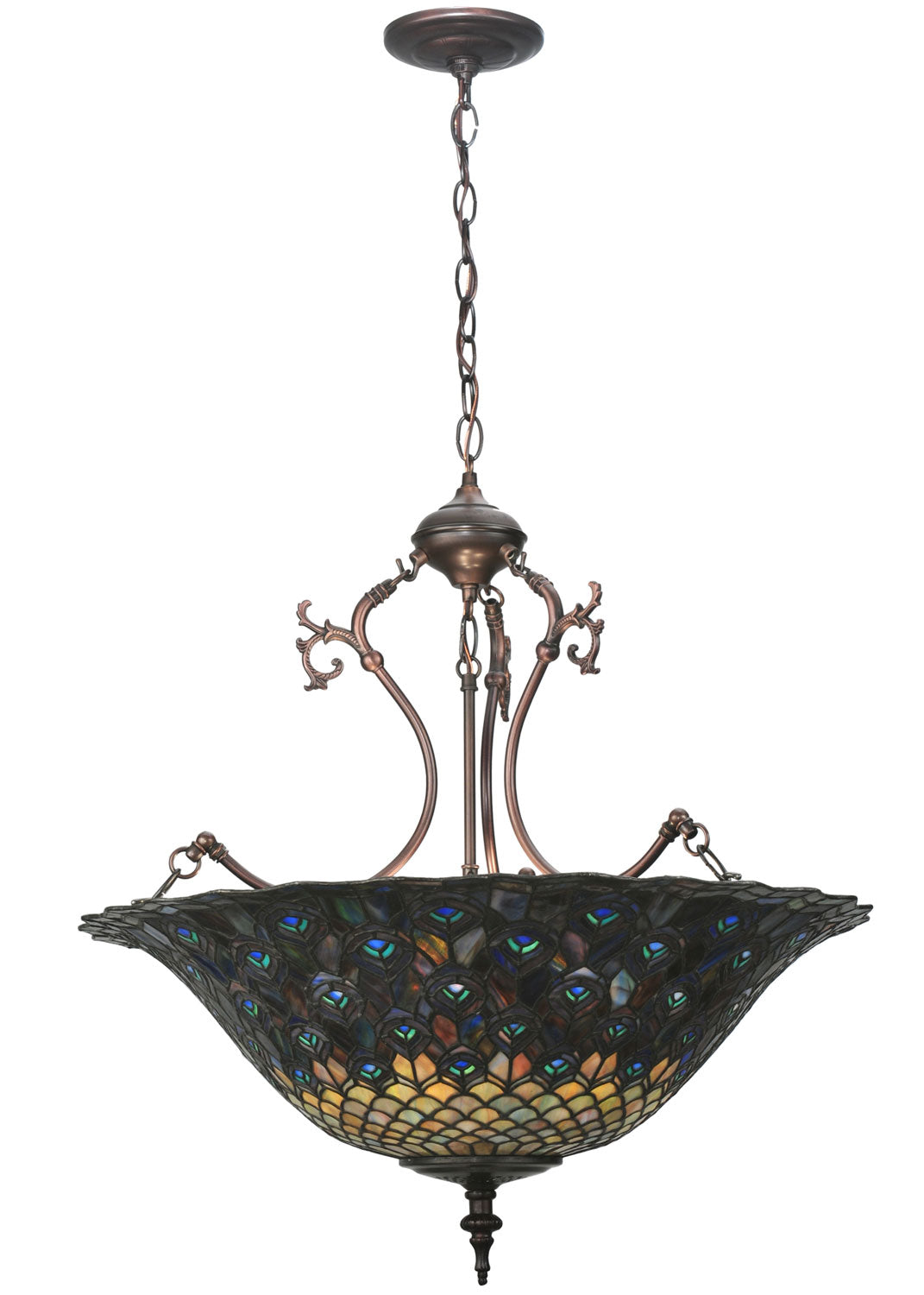 Three Light Inverted Pendant