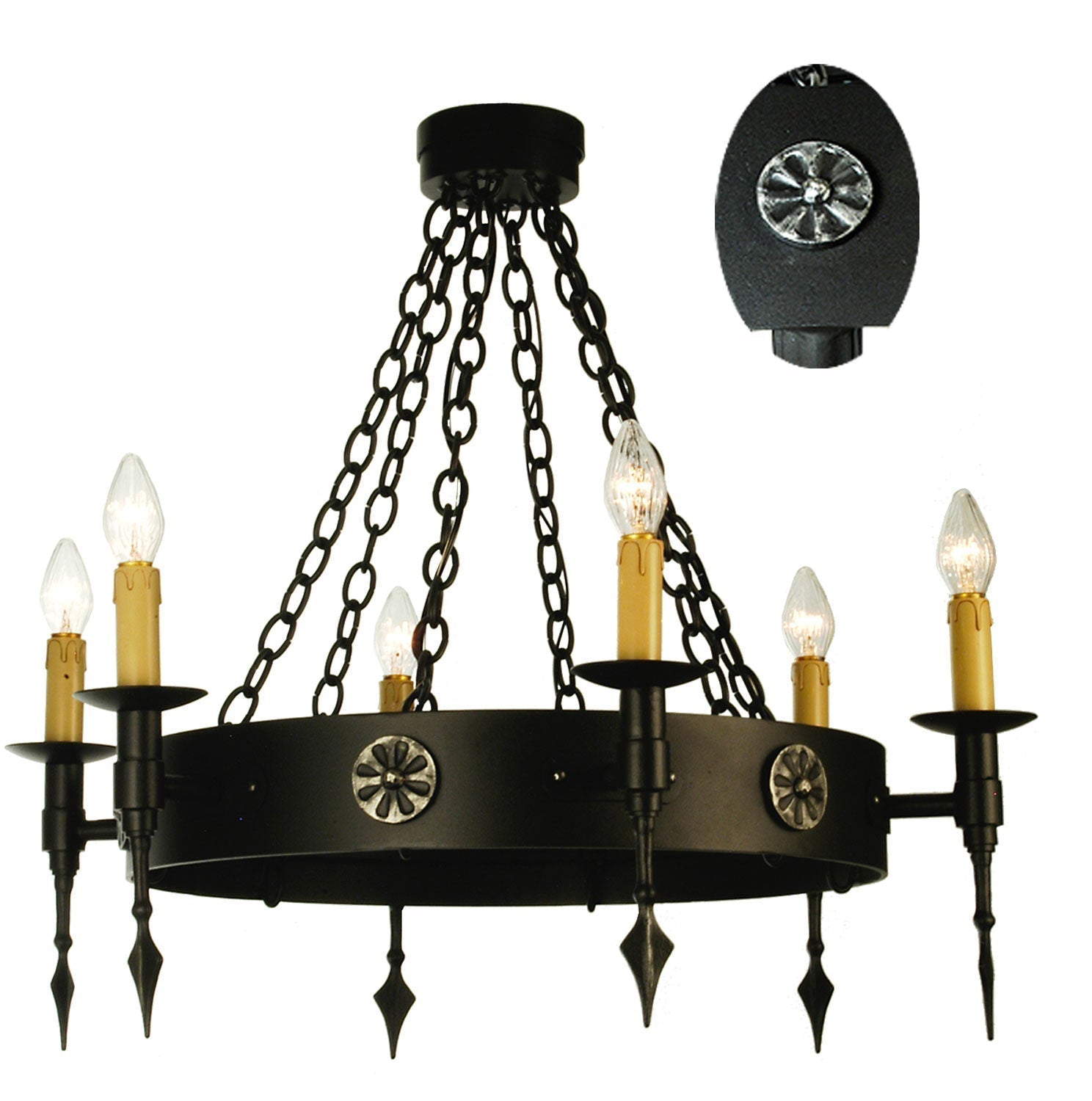 Six Light Chandelier