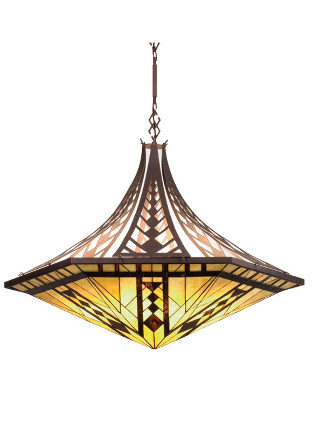 Six Light Inverted Pendant