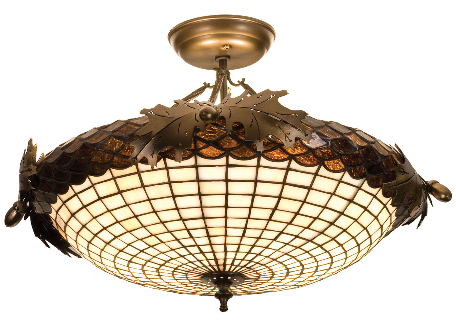 Two Light Semi-Flushmount