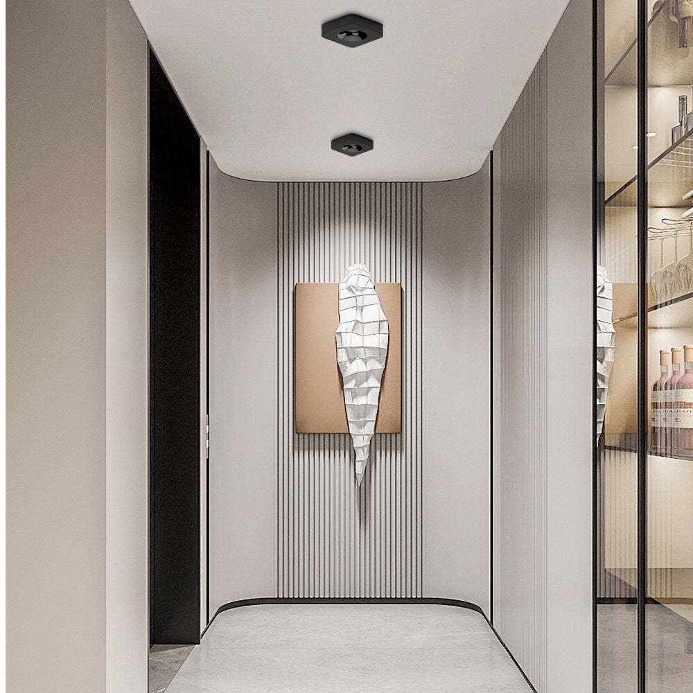 Square Led Anti Glare Flush Mount Ceiling Light