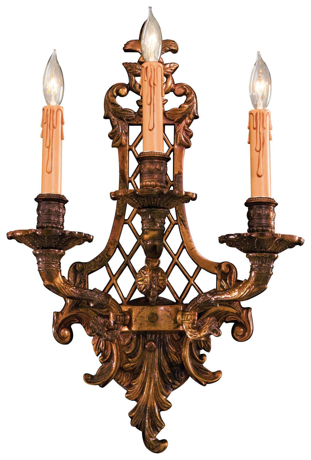 Three Light Wall Sconce