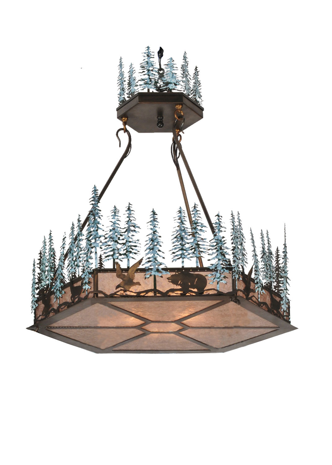 Three Light Inverted Pendant