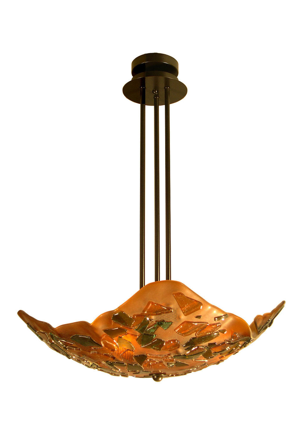 Three Light Inverted Pendant