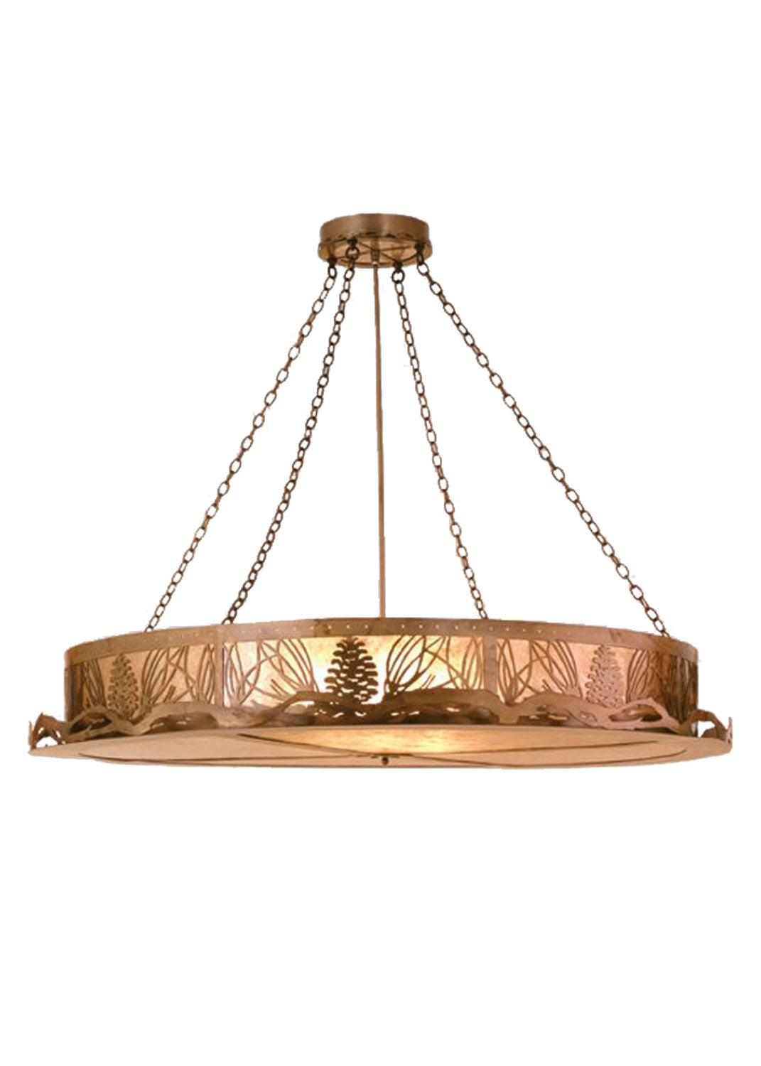 Six Light Semi-Flushmount