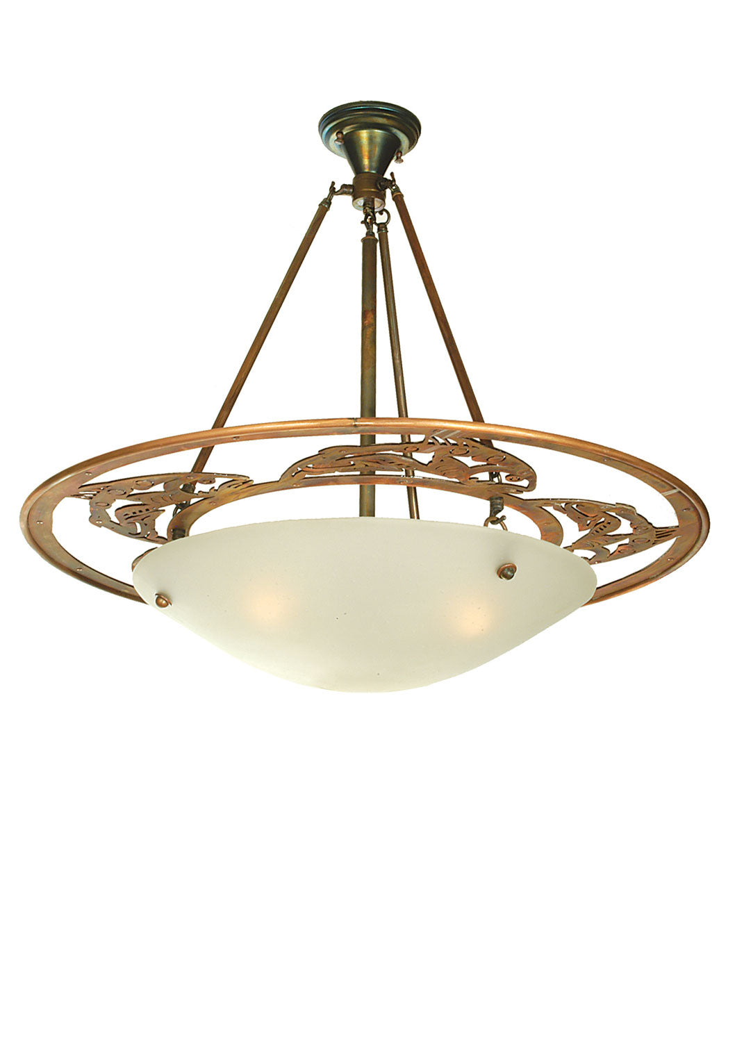 Three Light Semi-Flushmount