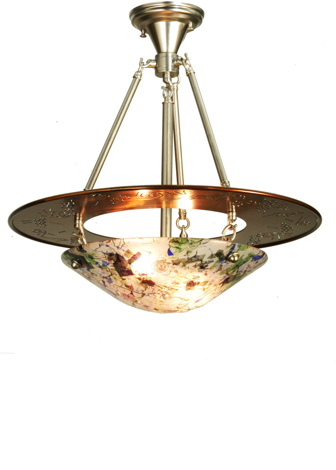 Three Light Semi-Flushmount