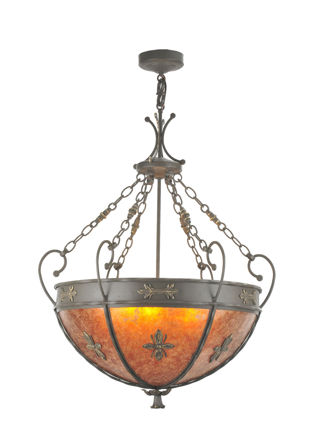 Three Light Inverted Pendant
