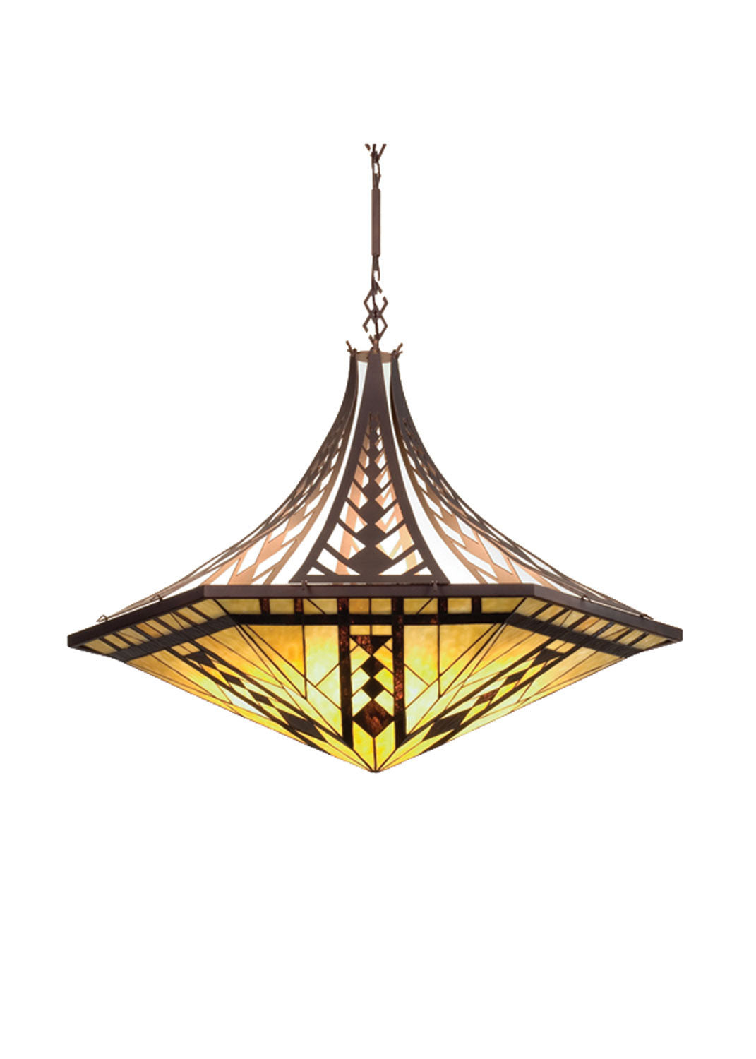 Three Light Inverted Pendant