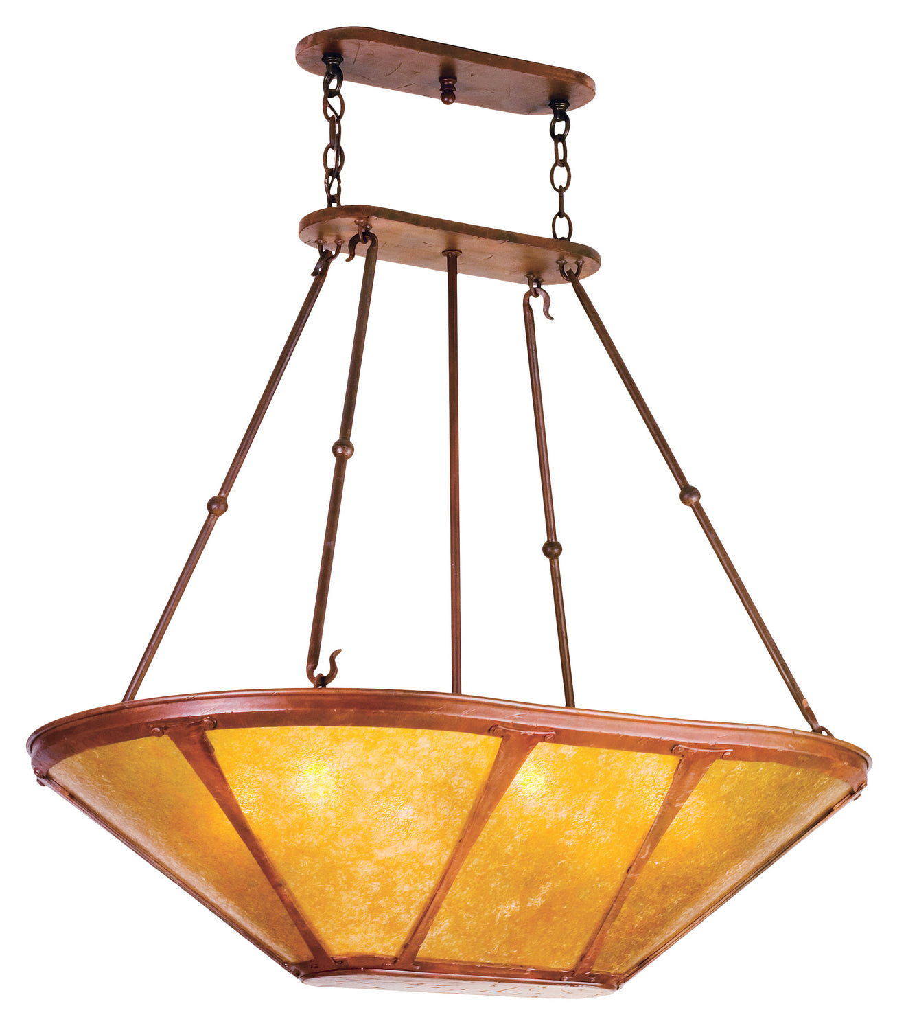 Six Light Inverted Pendant