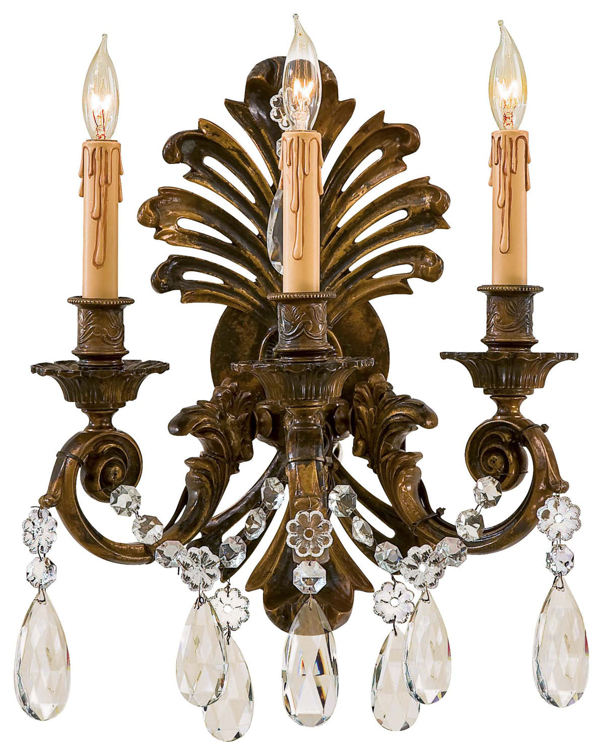 Three Light Wall Sconce