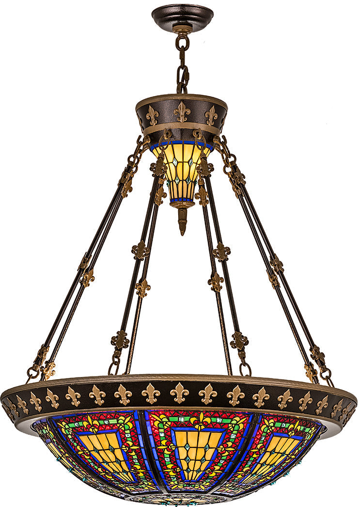 Six Light Inverted Pendant