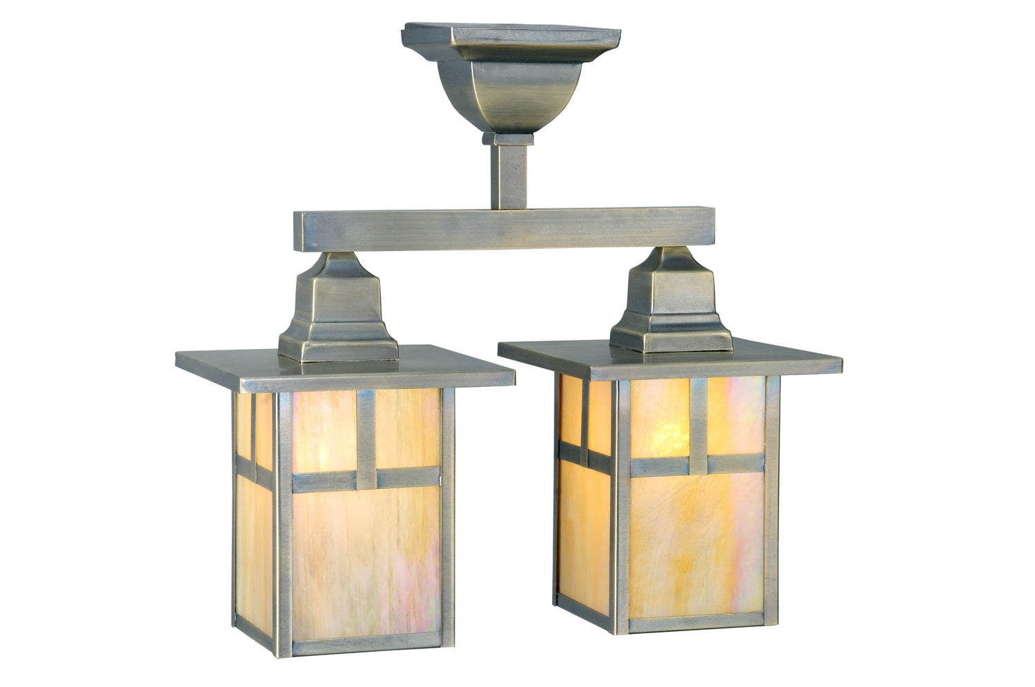 Two Light Semi-Flushmount