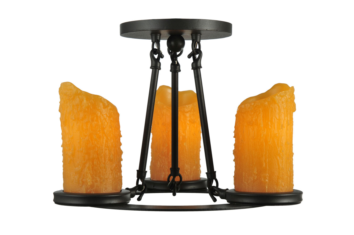 Three Light Semi-Flushmount