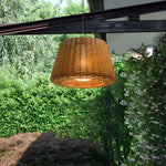 Ralph 1 Light Outdoor Pendant Light Led Suspension Lamp With Rattan Shade
