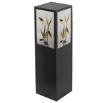 Square Landscape Pattern Led Vintage Solar Outdoor Path Lights Post Lights