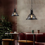Semicircular Industrial Style Pendant Light Ha080497