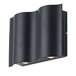 Arc Waterproof Wave Wall Sconces Outdoor Cool Led Up And Down Wall Mounted Lights