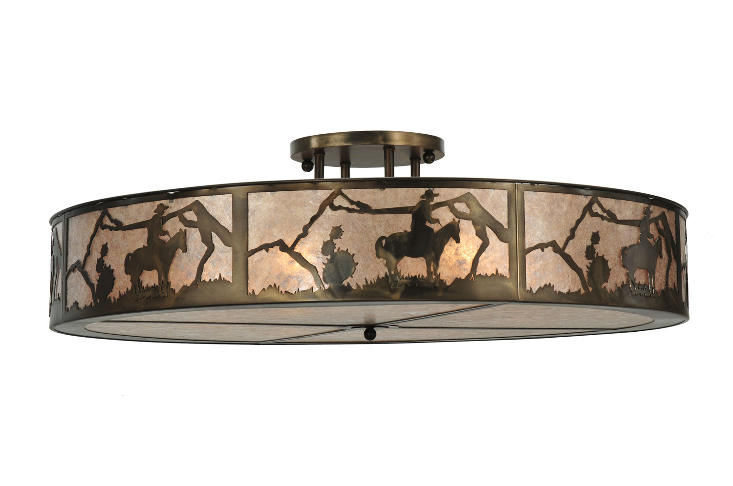 Six Light Semi-Flushmount