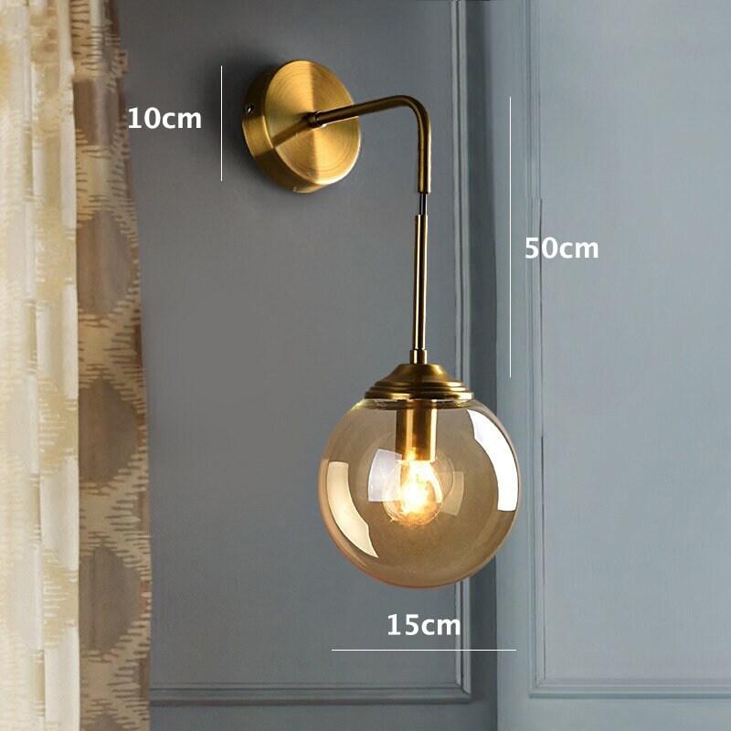 shiny-led-globe-wall-light-in-industrial-loft-style-dangling