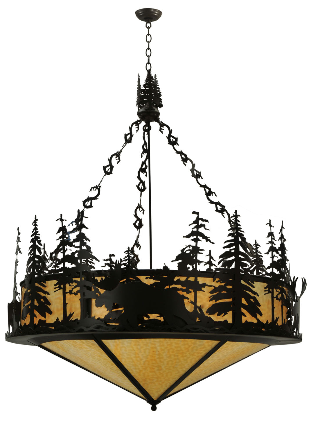 Six Light Inverted Pendant