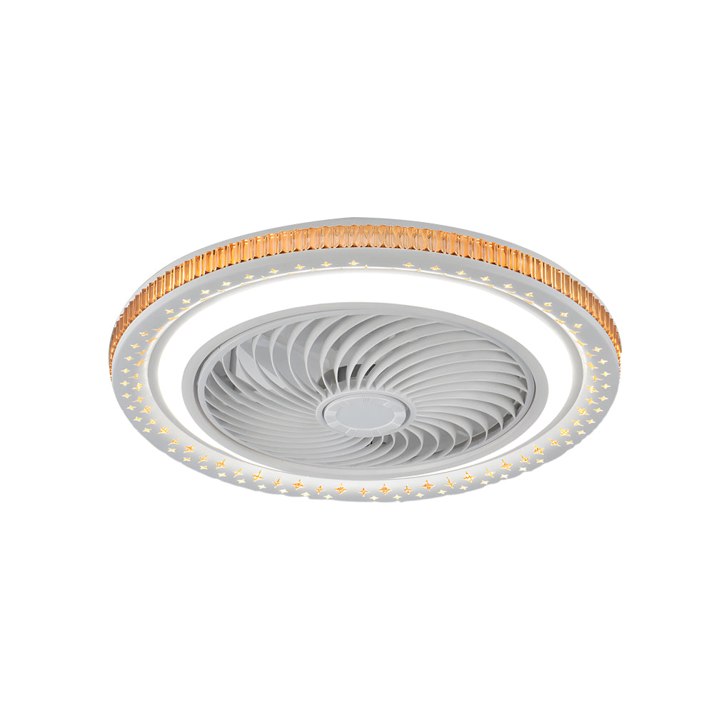 19.7' Bladeless Ceiling Fan with LED Light and Remote